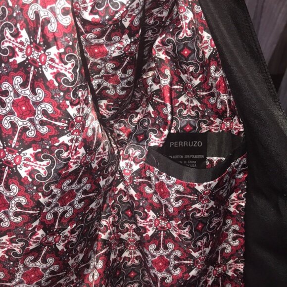 NEW PERRUZO BLACK MEN BLAZER JACKET SIZE XL - Picture 5 of 6